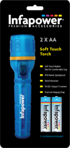 Soft Touch LED Torch 2xAA